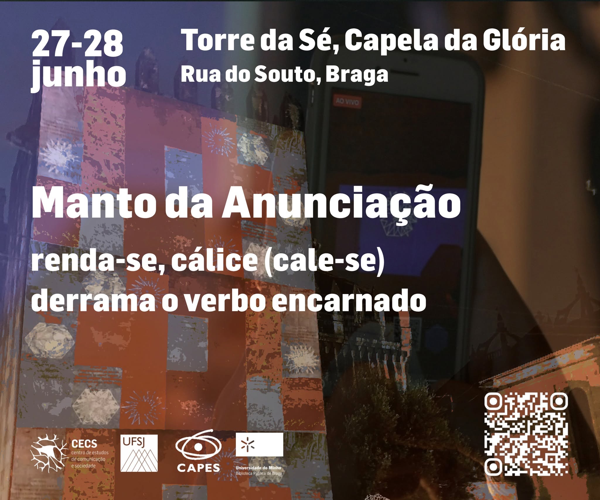 Manto da Anunciação: renda-se, cálice (cale-se), derrama o verbo encarnado -  Instalação artística interativa de Tássia Murad Abreu