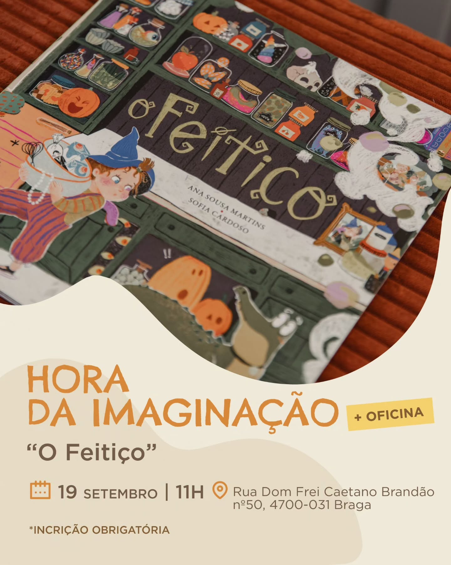 Hora da Imaginação: Livro em Destaque e Oficina